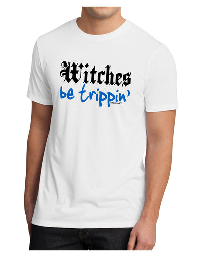 TooLoud Witches Be Trippin Blue Men's Sublimate Tee-TooLoud-White-Small-Davson Sales