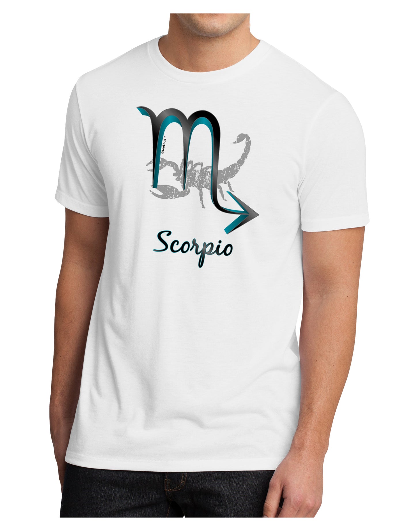 Scorpio Symbol Men's Sublimate Tee-TooLoud-White-Small-Davson Sales