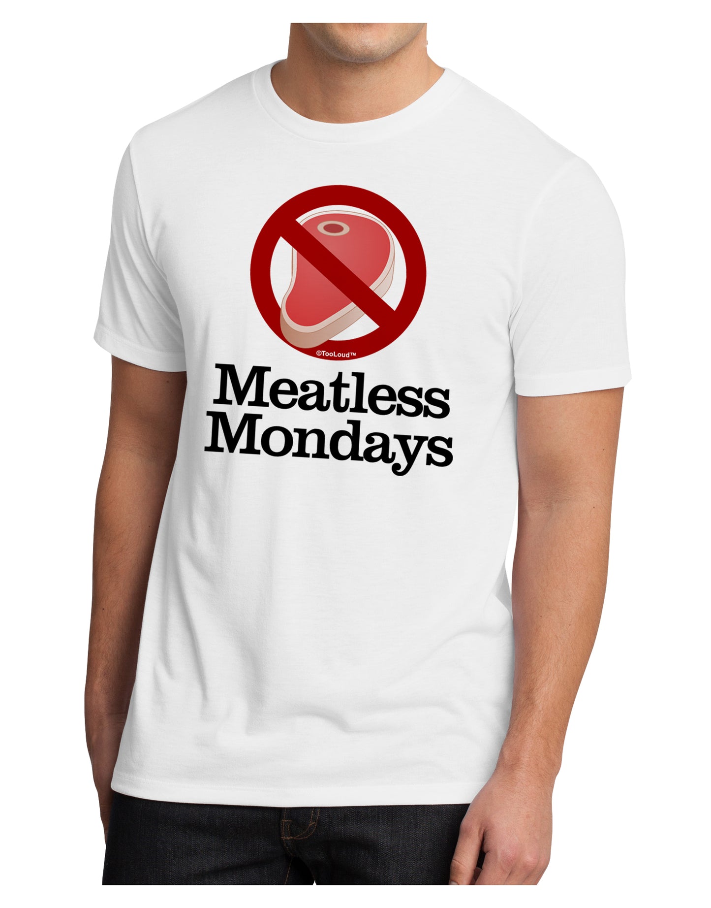 Meatless Mondays Men's Sublimate Tee by TooLoud-TooLoud-White-Small-Davson Sales