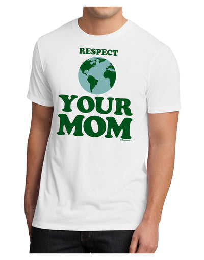 Respect Your Mom - Mother Earth Design - Color Men's Sublimate Tee-TooLoud-White-Small-Davson Sales