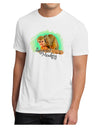 Squirrel Monkey Watercolor Text Men's Sublimate Tee-TooLoud-White-Small-Davson Sales