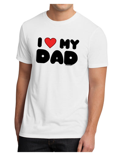 I Heart My Dad Men's Sublimate Tee by TooLoud-TooLoud-White-Small-Davson Sales