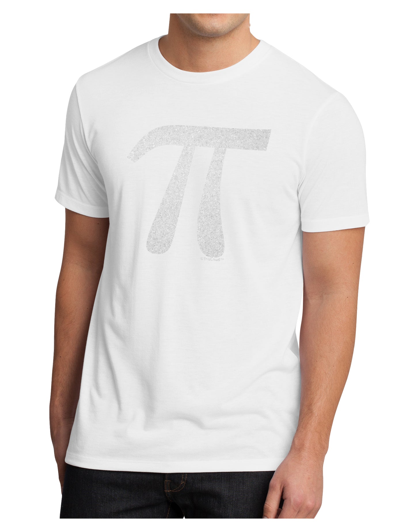 Pi Symbol Glitter - White Men's Sublimate Tee by TooLoud-TooLoud-White-Small-Davson Sales