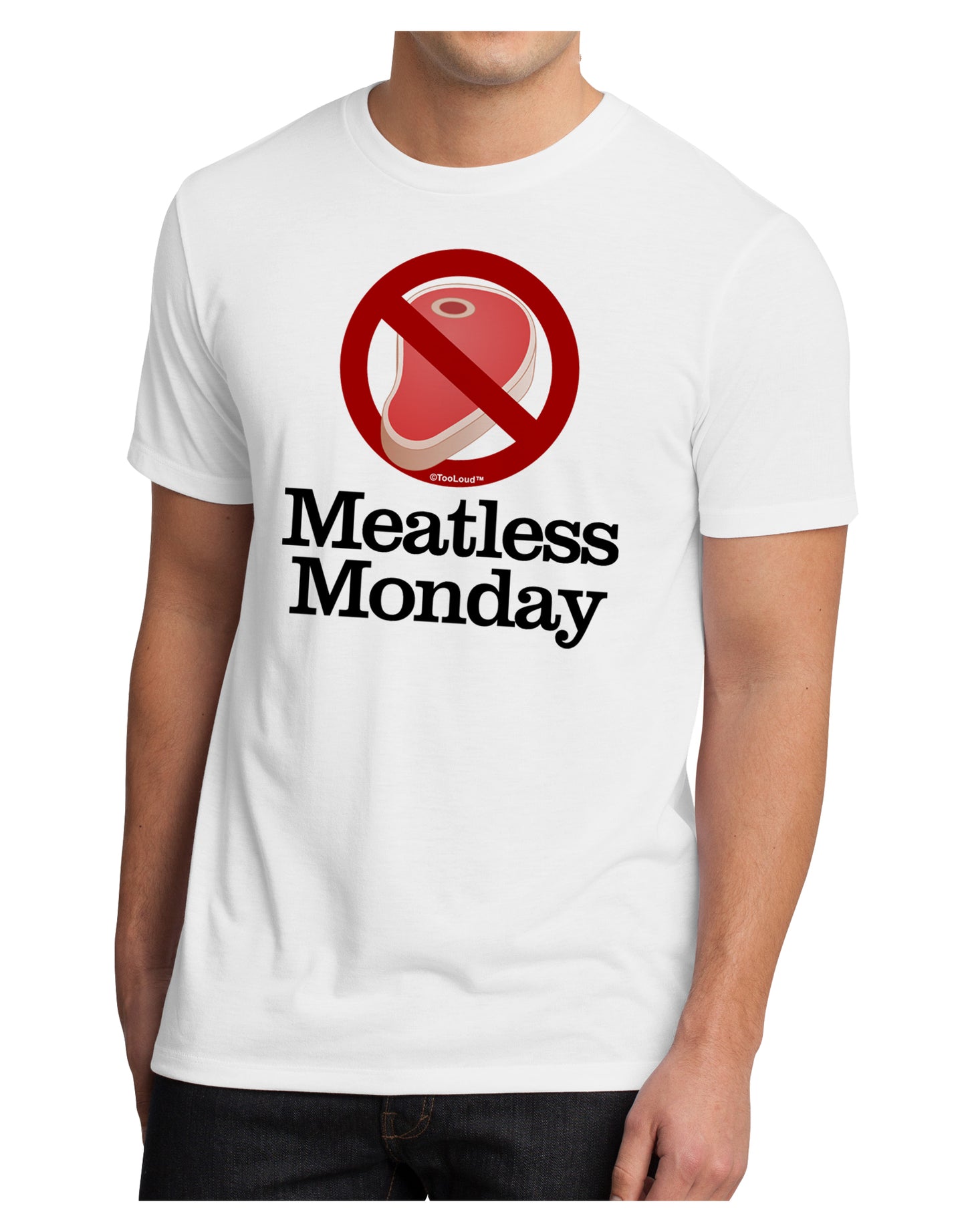 Meatless Monday Men's Sublimate Tee by TooLoud-TooLoud-White-Small-Davson Sales
