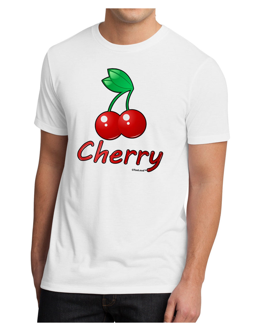 Cherry Text Men's Sublimate Tee-TooLoud-White-2XL-Davson Sales