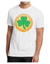 Shamrock Button Vector Design Men's Sublimate Tee by TooLoud-TooLoud-White-Small-Davson Sales