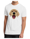 Cute Golden Retriever Puppy Face Men's Sublimate Tee-TooLoud-White-Small-Davson Sales