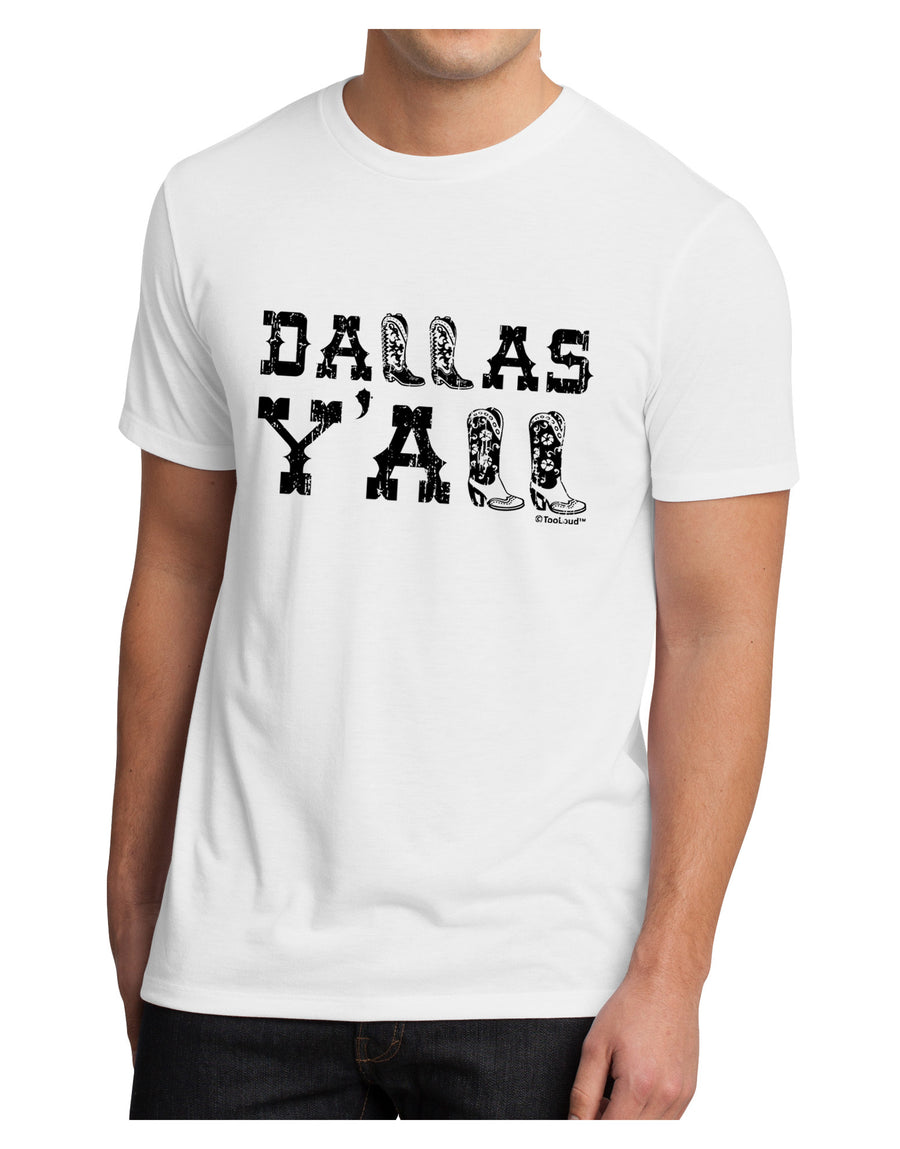 Dallas Y'all - Boots - Texas Pride Men's Sublimate Tee-TooLoud-White-Small-Davson Sales