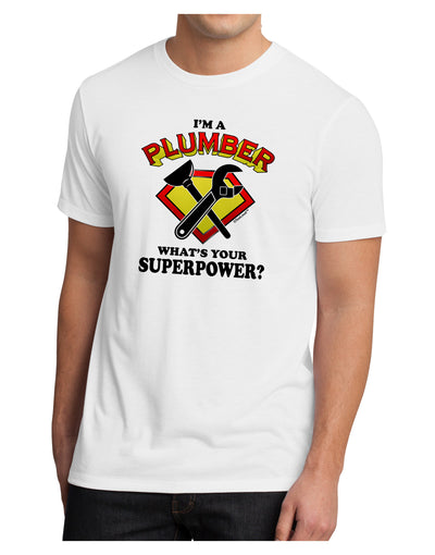 Plumber - Superpower Men's Sublimate Tee-TooLoud-White-Small-Davson Sales