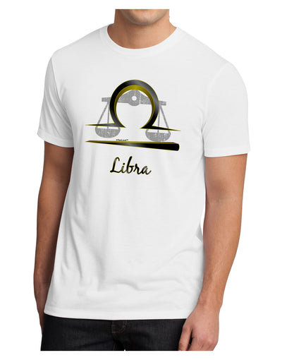 Libra Symbol Men's Sublimate Tee-TooLoud-White-Small-Davson Sales