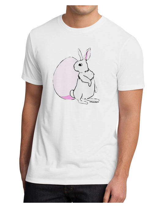 Easter Bunny and Egg Design Men's Sublimate Tee by TooLoud-TooLoud-White-Small-Davson Sales