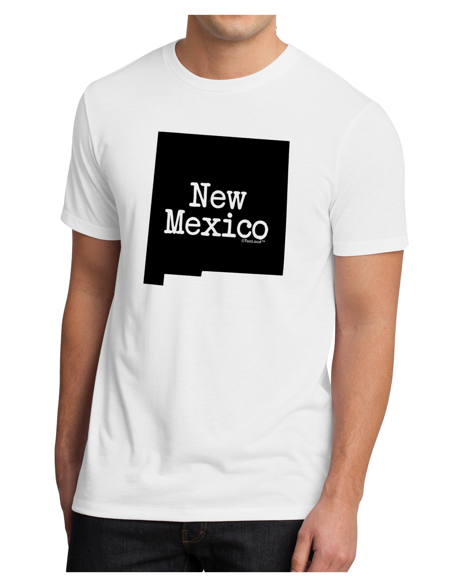 New Mexico - United States Shape Men's Sublimate Tee by TooLoud-TooLoud-White-Small-Davson Sales