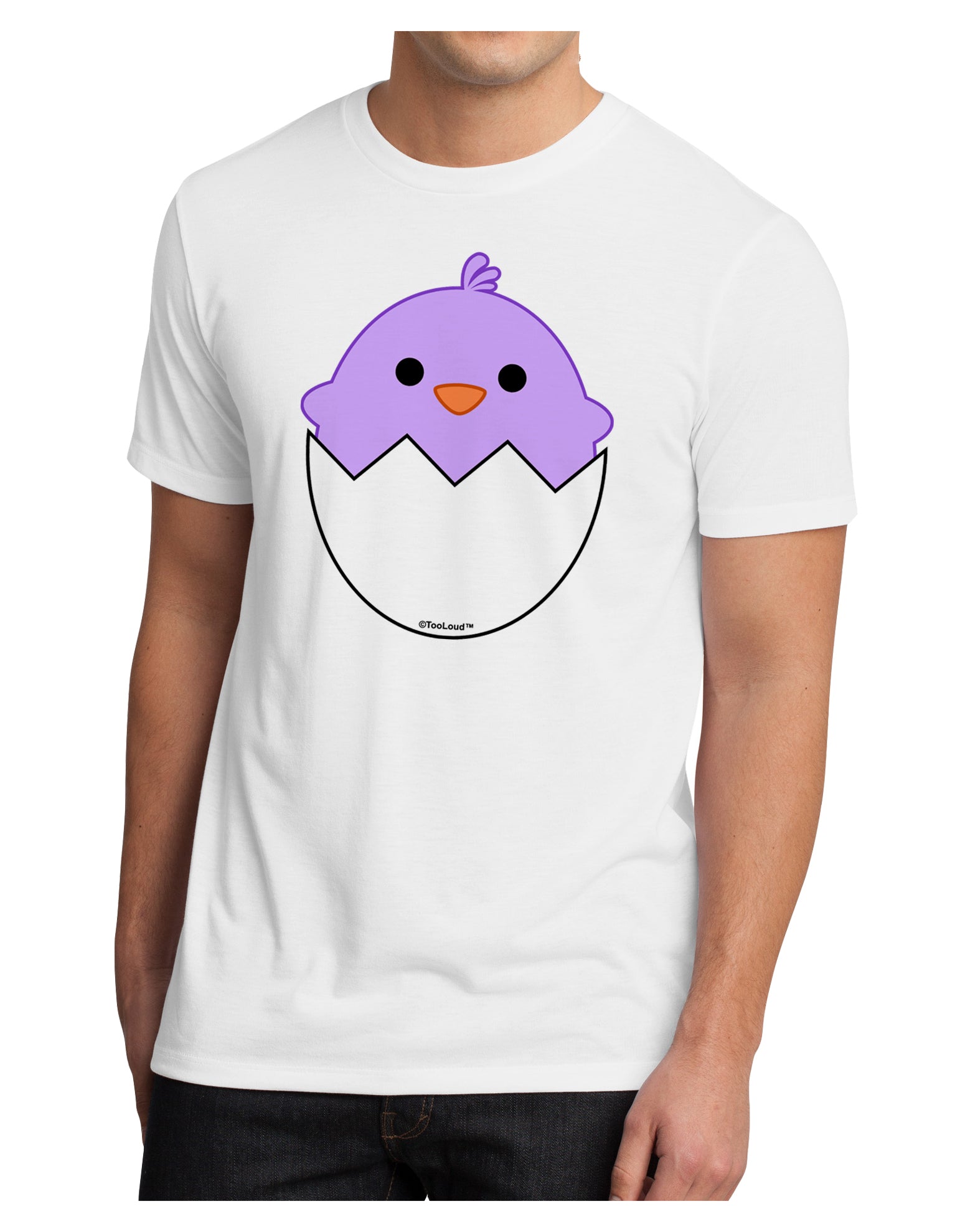 Cute Hatching Chick - Purple Men's Sublimate Tee by TooLoud-Hats-TooLoud-White-Small-Davson Sales