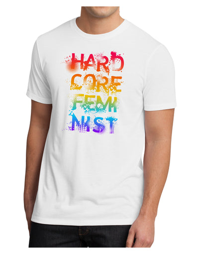 Hardcore Feminist - Rainbow Men's Sublimate Tee-TooLoud-White-Small-Davson Sales