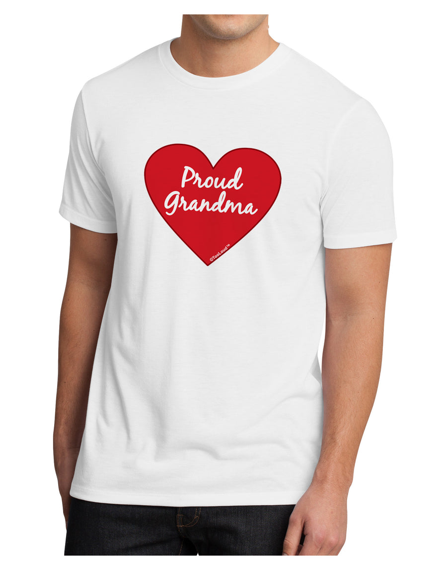 Proud Grandma Heart Men's Sublimate Tee-TooLoud-White-Small-Davson Sales