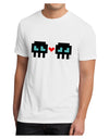 8-Bit Skull Love - Boy and Boy Men's Sublimate Tee-TooLoud-White-Small-Davson Sales