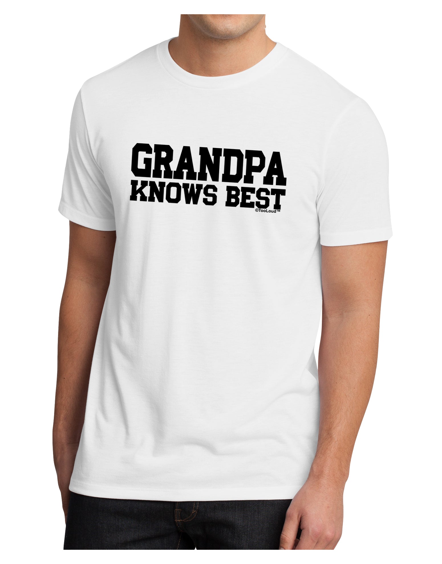 Grandpa Knows Best Men's Sublimate Tee by TooLoud-TooLoud-White-Small-Davson Sales