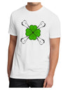 Clover and Crossbones Men's Sublimate Tee by TooLoud-Clothing-TooLoud-White-Small-Davson Sales