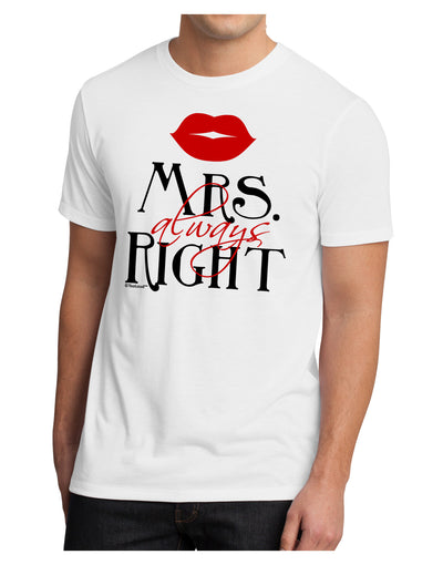Matching Husband and Wife Designs - Mrs Always Right Men's Sublimate Tee-TooLoud-White-Small-Davson Sales