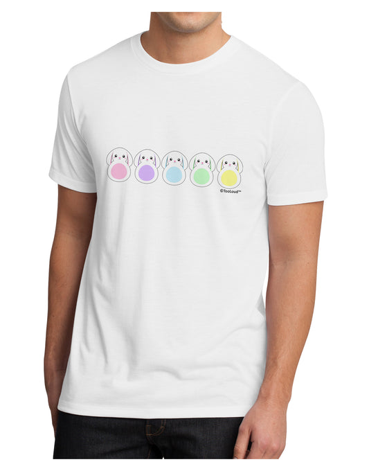 Cute Pastel Bunnies Men's Sublimate Tee by TooLoud-TooLoud-White-Small-Davson Sales