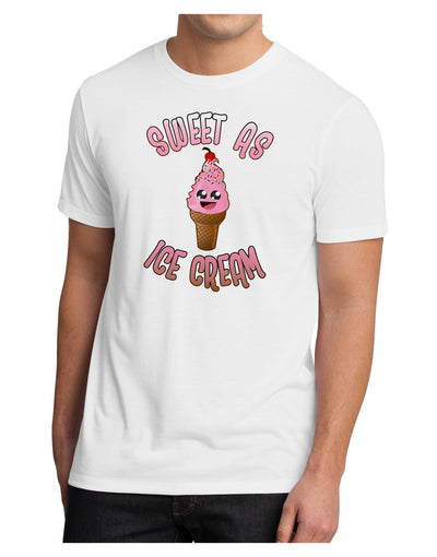 Cute Ice Cream Cone - Sweet As Ice Cream Men's Sublimate Tee-TooLoud-White-Small-Davson Sales