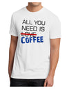 All You Need Is Coffee Men's Sublimate Tee-TooLoud-White-Small-Davson Sales