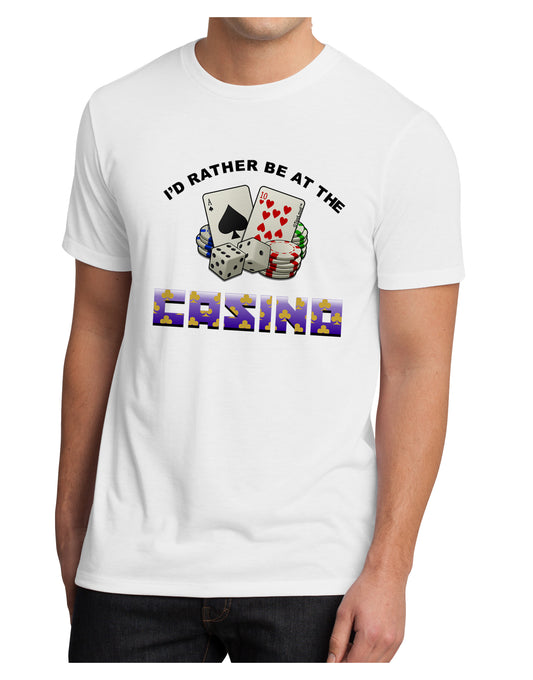 I'd Rather Be At The Casino Funny Men's Sublimate Tee by TooLoud-Clothing-TooLoud-White-Small-Davson Sales