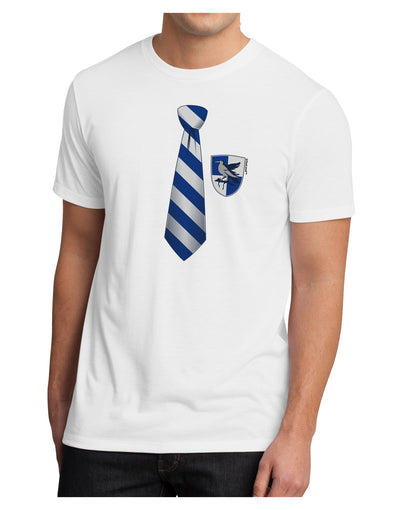 Wizard Tie Blue and Silver Men's Sublimate Tee-TooLoud-White-Small-Davson Sales