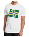 Portland Oregon Flag Men's Sublimate Tee-TooLoud-White-Small-Davson Sales