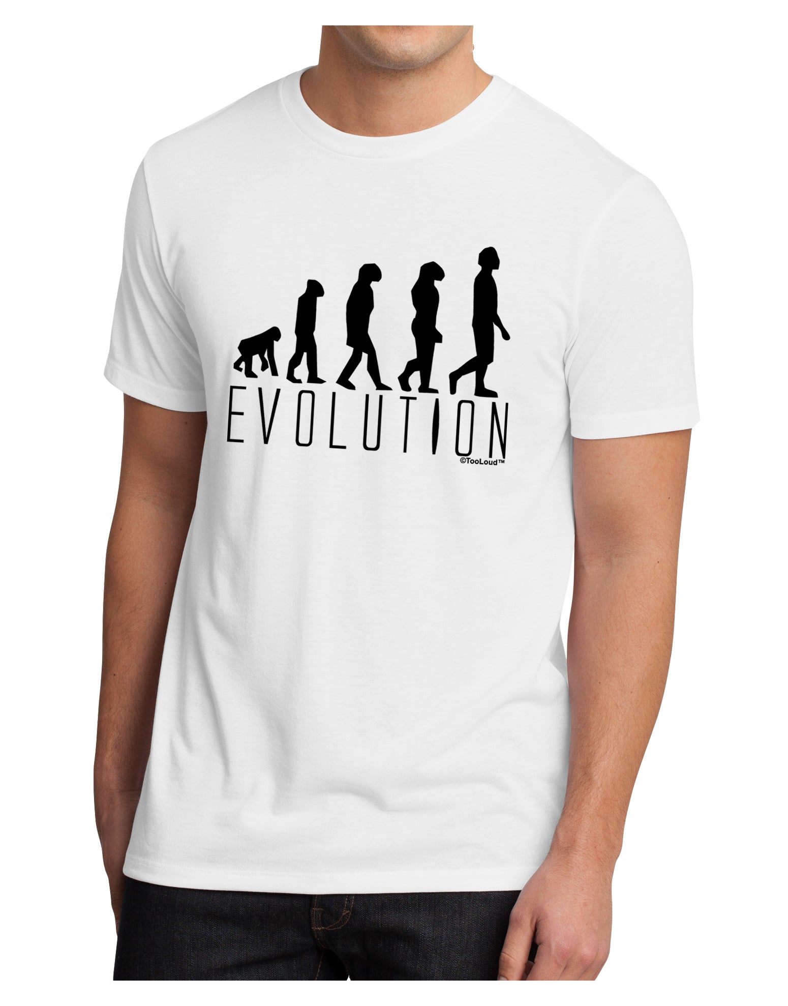 Evolution of Man Men's Sublimate Tee by TooLoud-TooLoud-White-Small-Davson Sales