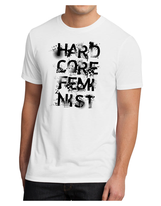 Hardcore Feminist Men's Sublimate Tee-TooLoud-White-Small-Davson Sales