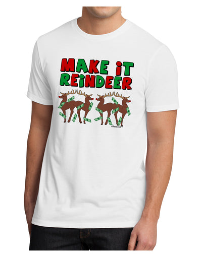 Make It Reindeer Men's Sublimate Tee-TooLoud-White-Small-Davson Sales