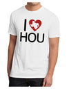 I Heart Houston Men's Sublimate Tee-TooLoud-White-Small-Davson Sales