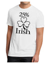 25 Percent Irish - St Patricks Day Men's Sublimate Tee by TooLoud-TooLoud-White-Small-Davson Sales