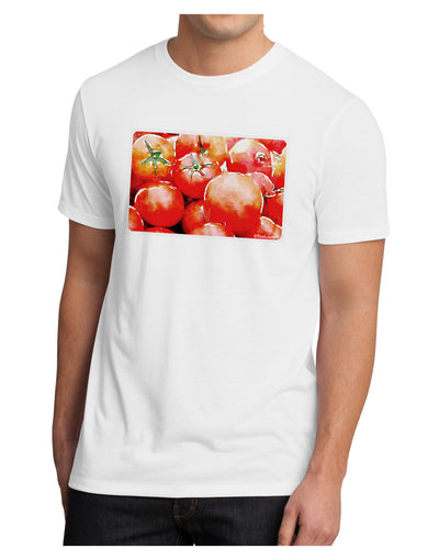 Watercolor Tomatoes Men's Sublimate Tee-TooLoud-White-Small-Davson Sales