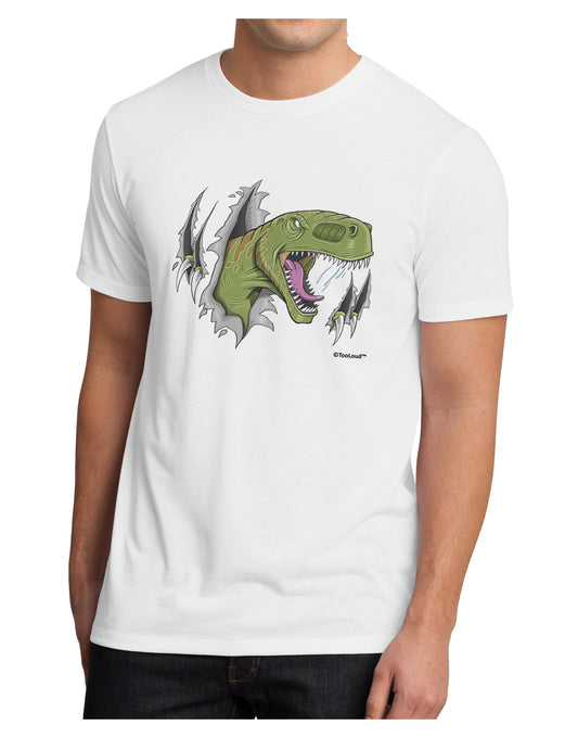 Green Dinosaur Breaking Free Men's Sublimate Tee by TooLoud-TooLoud-White-Small-Davson Sales