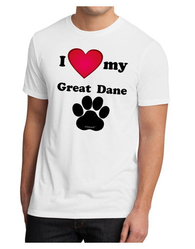 I Heart My Great Dane Men's Sublimate Tee by TooLoud-Clothing-TooLoud-White-Small-Davson Sales