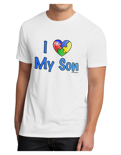 I Heart My Son - Autism Awareness Men's Sublimate Tee by TooLoud-TooLoud-White-Small-Davson Sales