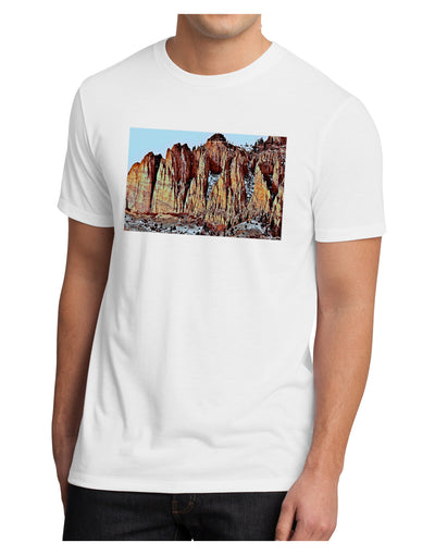 Colorado Mountain Spires Men's Sublimate Tee-TooLoud-White-Small-Davson Sales