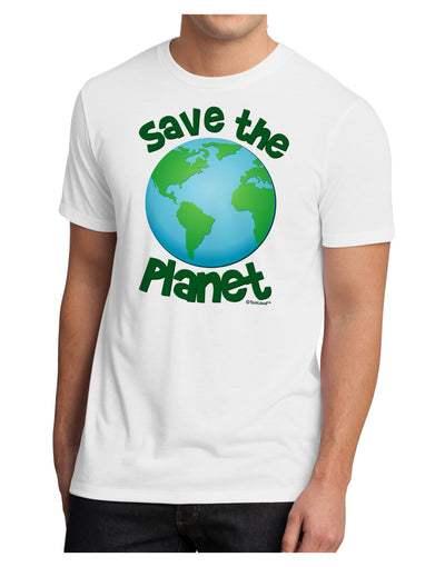 Save the Planet - Earth Men's Sublimate Tee-TooLoud-White-Small-Davson Sales