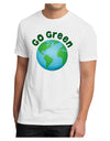 Go Green - Planet Earth Men's Sublimate Tee-TooLoud-White-Small-Davson Sales