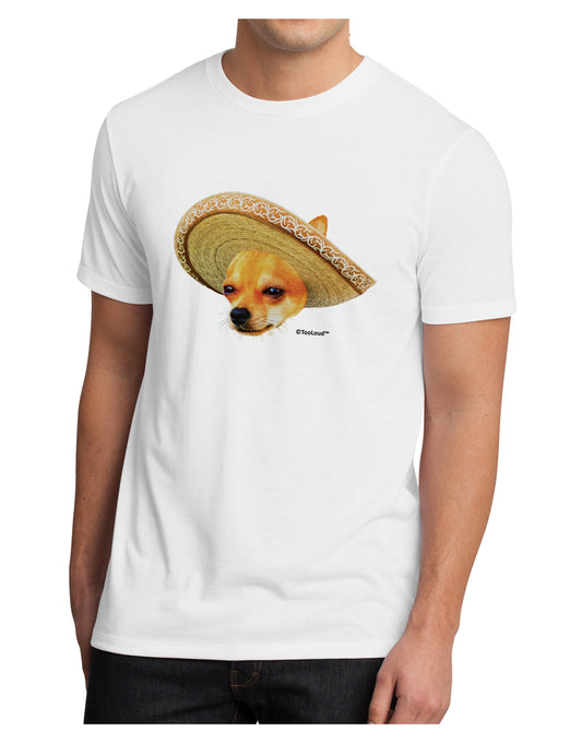 Chihuahua Dog with Sombrero - Patchwork Design Men's Sublimate Tee by TooLoud-TooLoud-White-Small-Davson Sales
