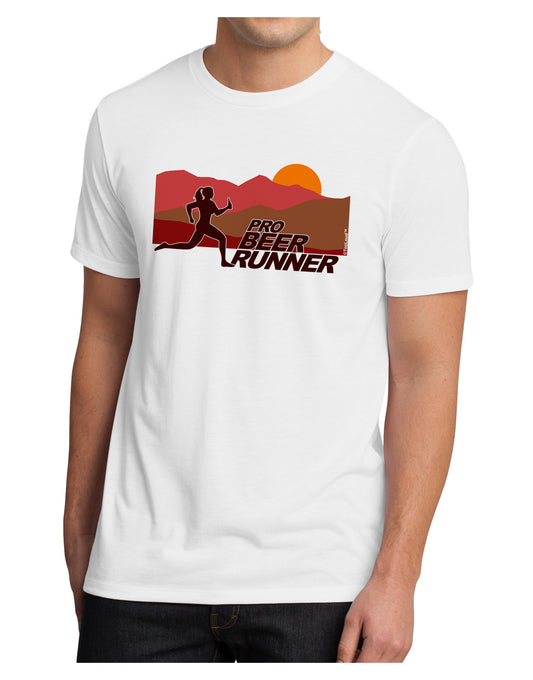 Pro Beer Runner Woman Men's Sublimate Tee-TooLoud-White-Small-Davson Sales