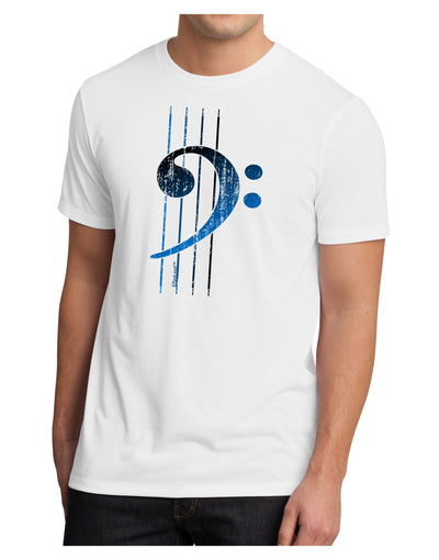 Distressed Bass Strings Men's Sublimate Tee-TooLoud-White-Small-Davson Sales