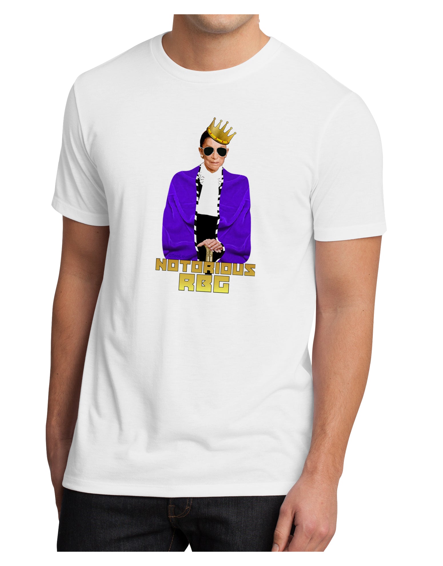 Notorious RBG Men's Sublimate Tee by TooLoud-Clothing-TooLoud-White-Small-Davson Sales