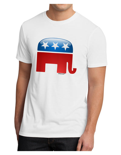 Republican Bubble Symbol Men's Sublimate Tee-TooLoud-White-Small-Davson Sales