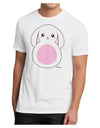 TooLoud Cute Bunny with Floppy Ears - Pink Men's Sublimate Tee-TooLoud-White-Small-Davson Sales