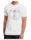 TooLoud Vitruvian Man Drawing Men's Sublimate Tee-TooLoud-White-Small-Davson Sales