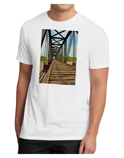 Colorado Landscape Bridge Men's Sublimate Tee-TooLoud-White-Small-Davson Sales