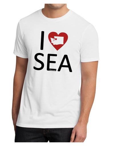 I Heart Seattle Men's Sublimate Tee-TooLoud-White-Small-Davson Sales